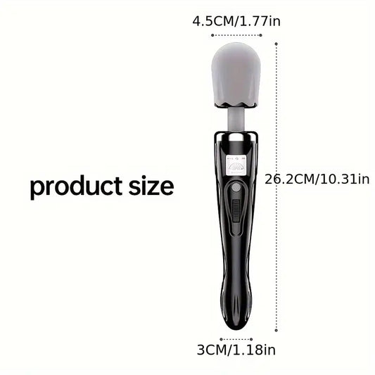 NNETM Deluxe Massage Stick – Professional Handheld Massager(Black + Gray)