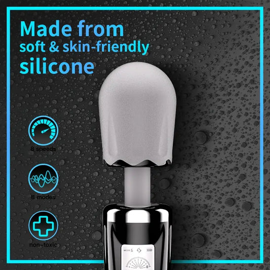 Deluxe Massage Stick – Professional Handheld Massager(Black + Gray)