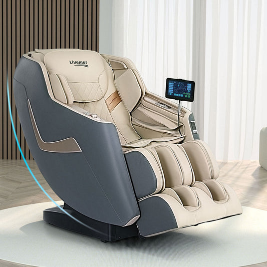 NNEDSZ Livemor Massage Chair Electric Recliner Home Massager 3D Opal